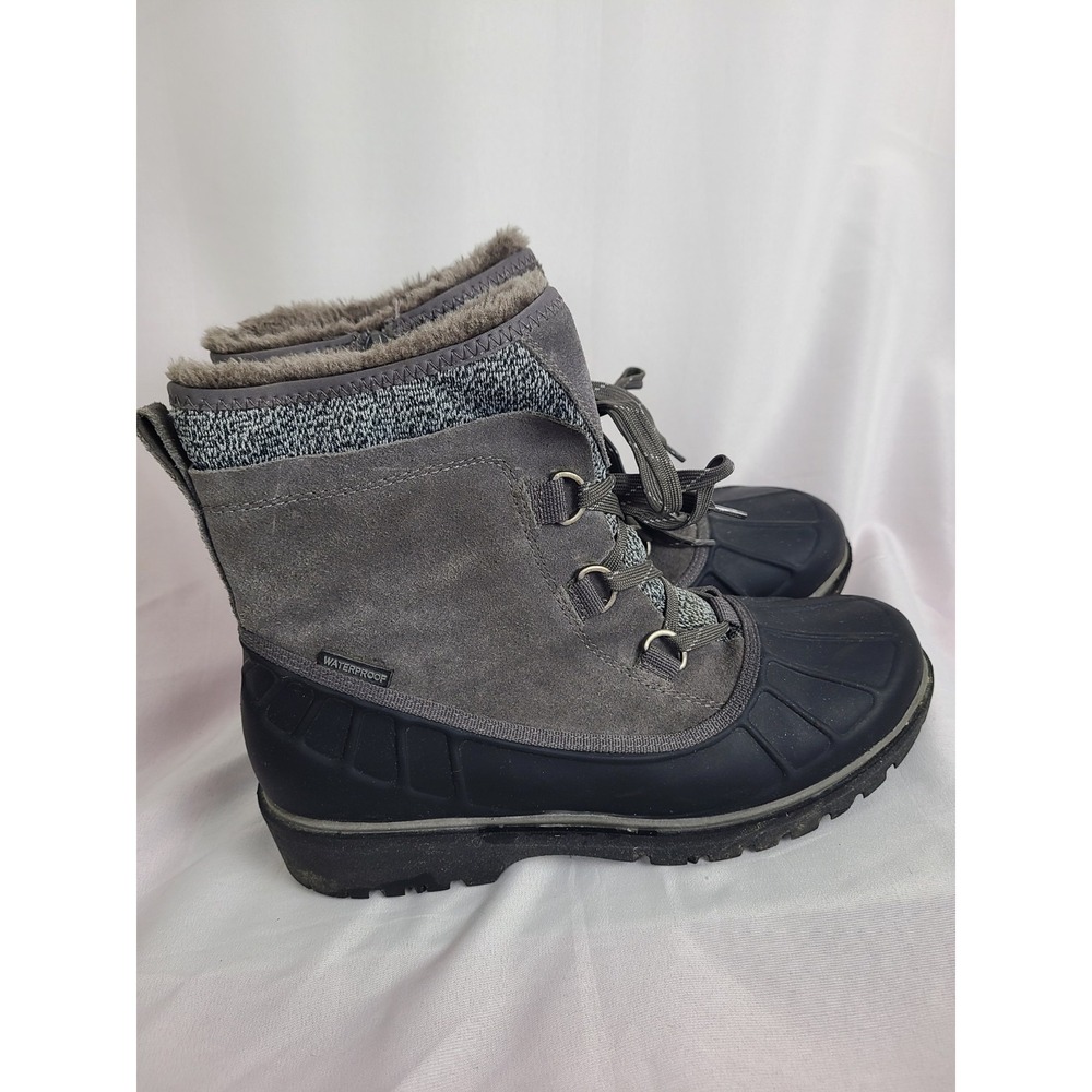 Baretraps Silita Women's Size 10 M Grey Suede Duck Boots Waterproof